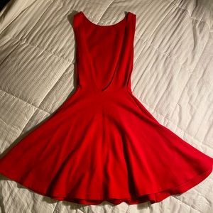 AMERICAN APPAREL Red Mini Skater Dress